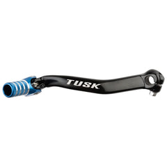 TUSK folding shift lever front view showing 1 inch longer tip for easier shifting