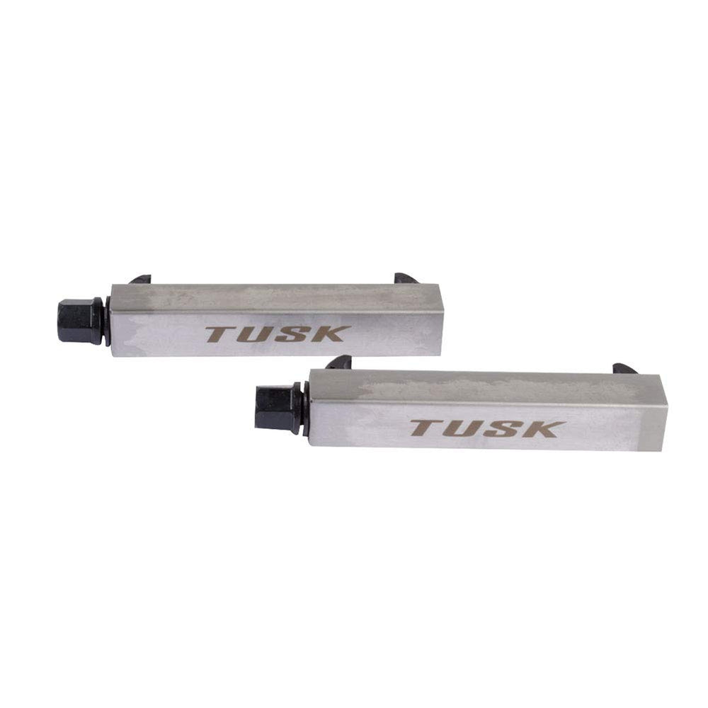 TUSK front packaging showing pair of compressors and benefit of organized storage