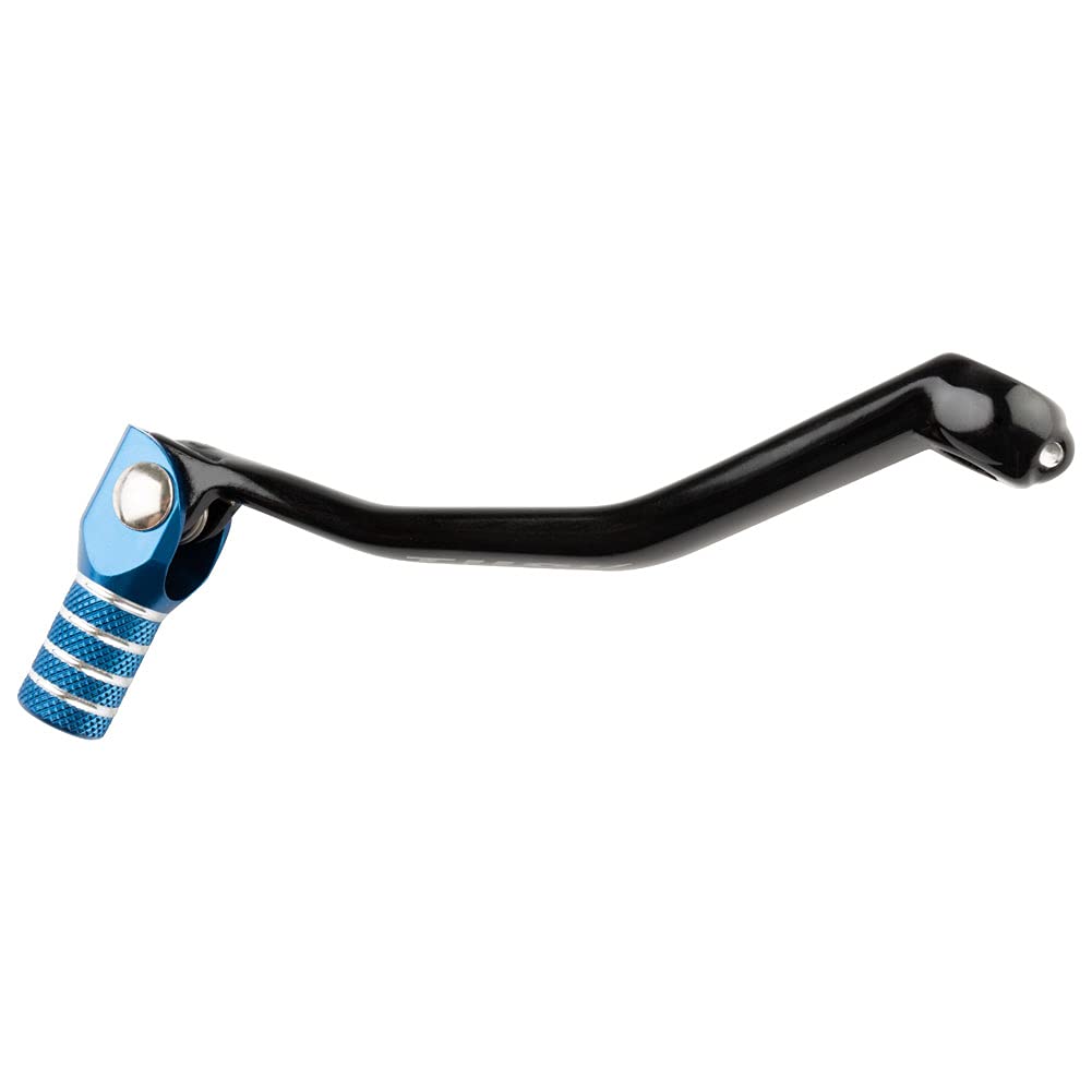 TUSK shift lever close-up of fold joint and anodized tip for impact protection