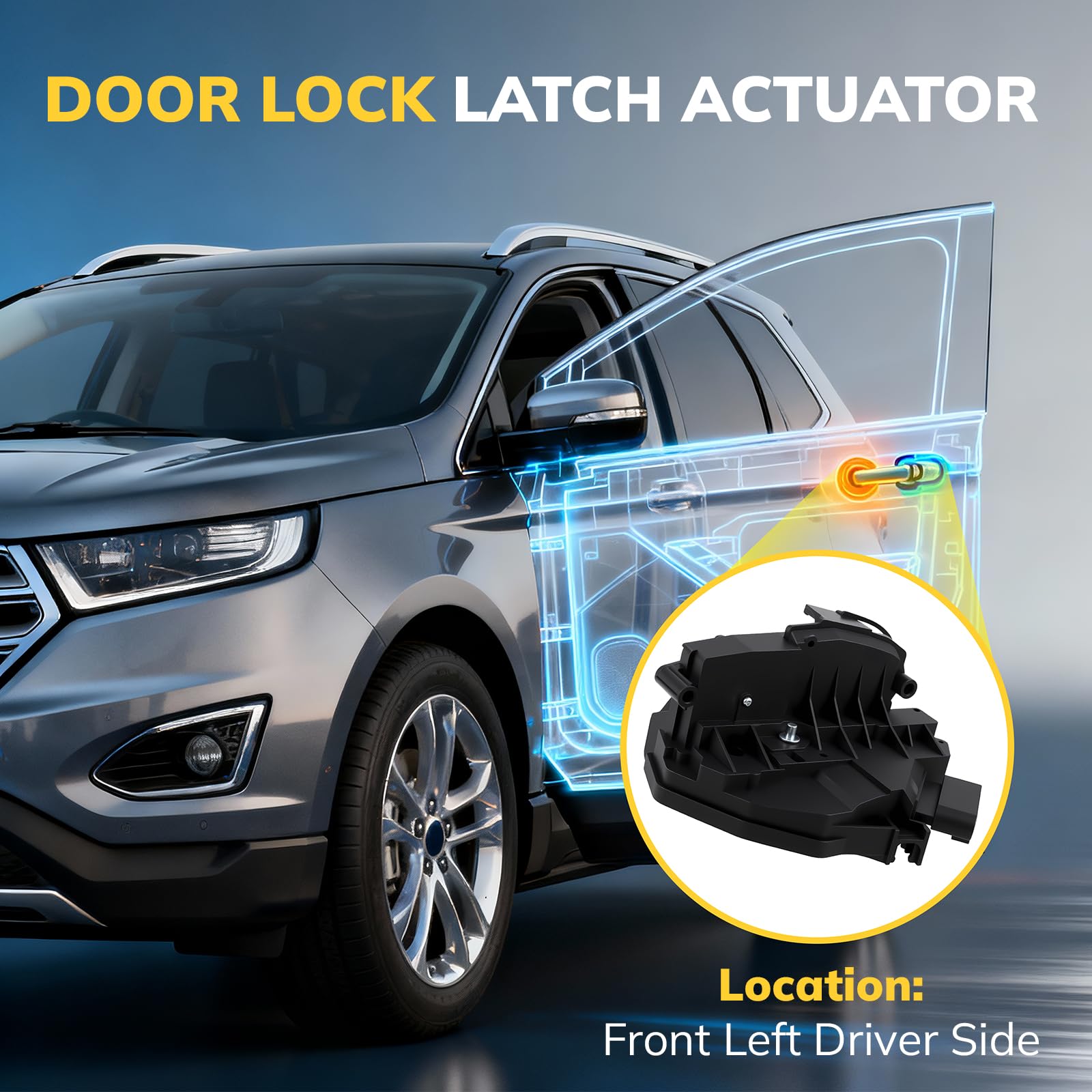 Tutor Auto actuator installed behind door panel demonstrating restored function