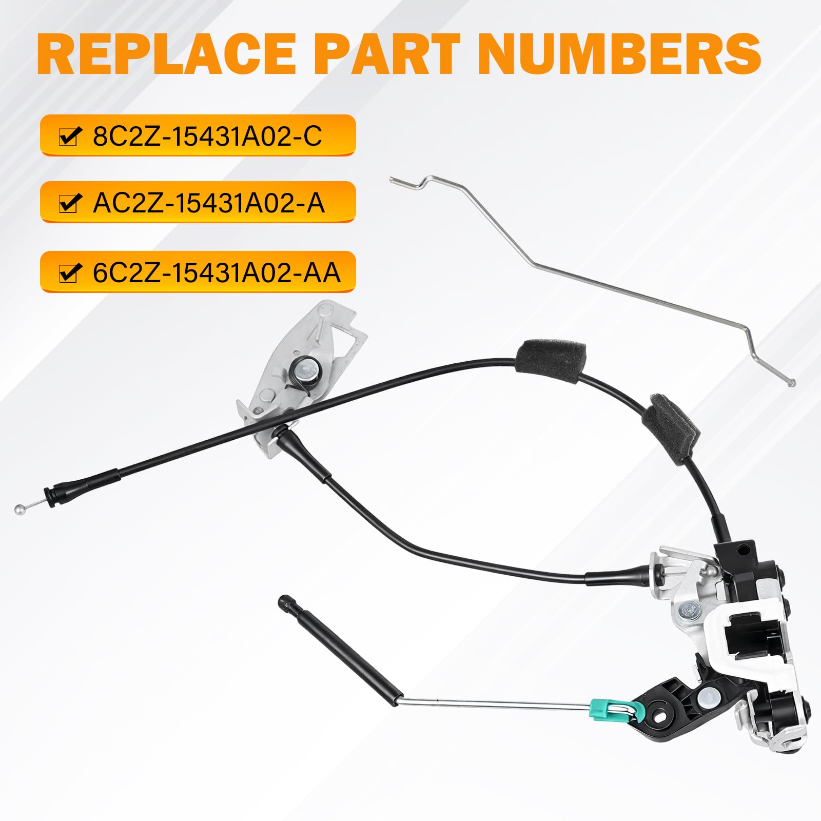 Tutor Auto cable and rod detail showing connectors for smooth handle operation