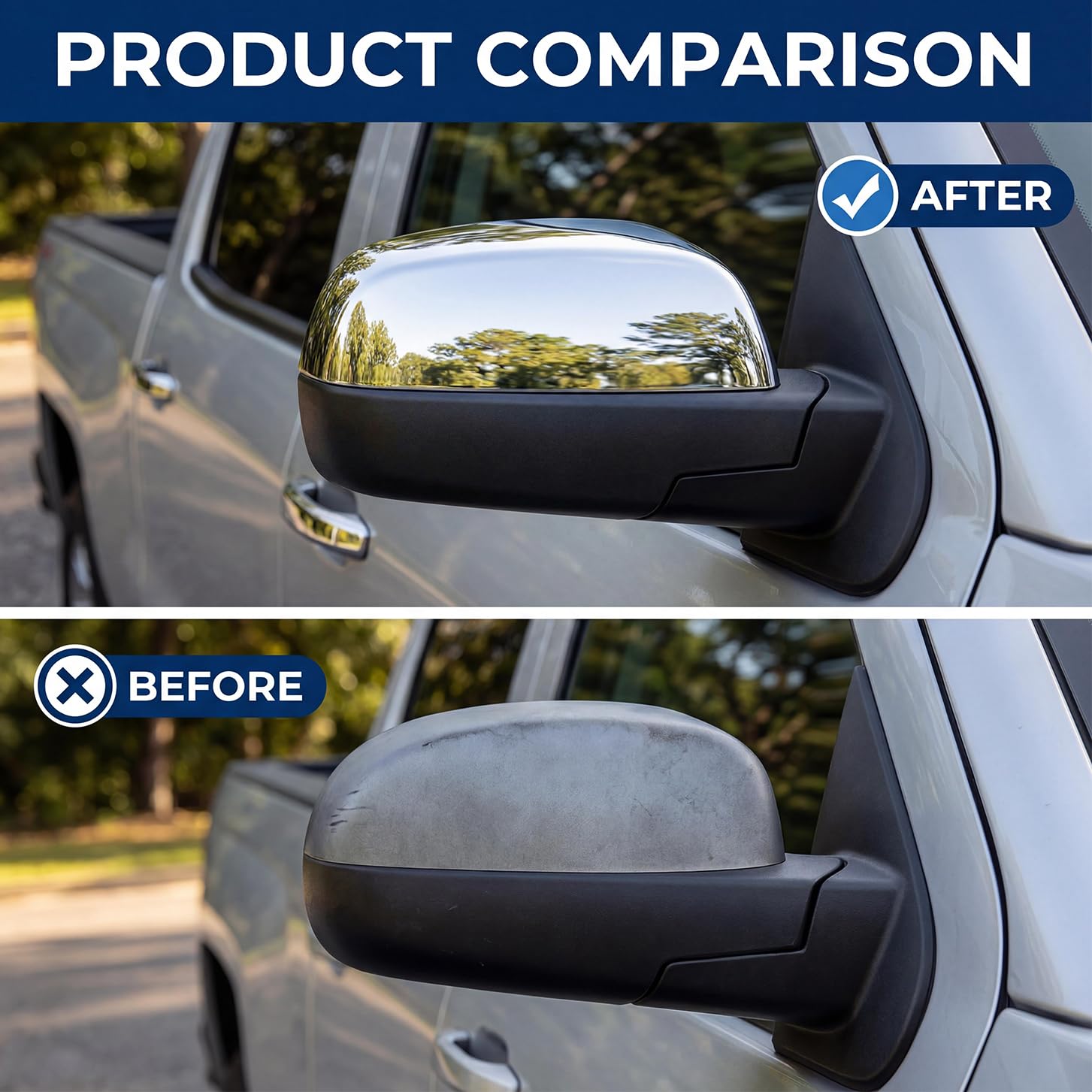 Tutor Auto back view with pre-applied tape showing easy adhesive install