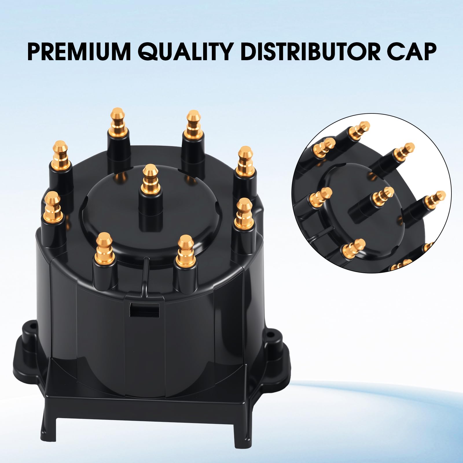 Tutor Auto cap and rotor laid out displaying included parts for complete service