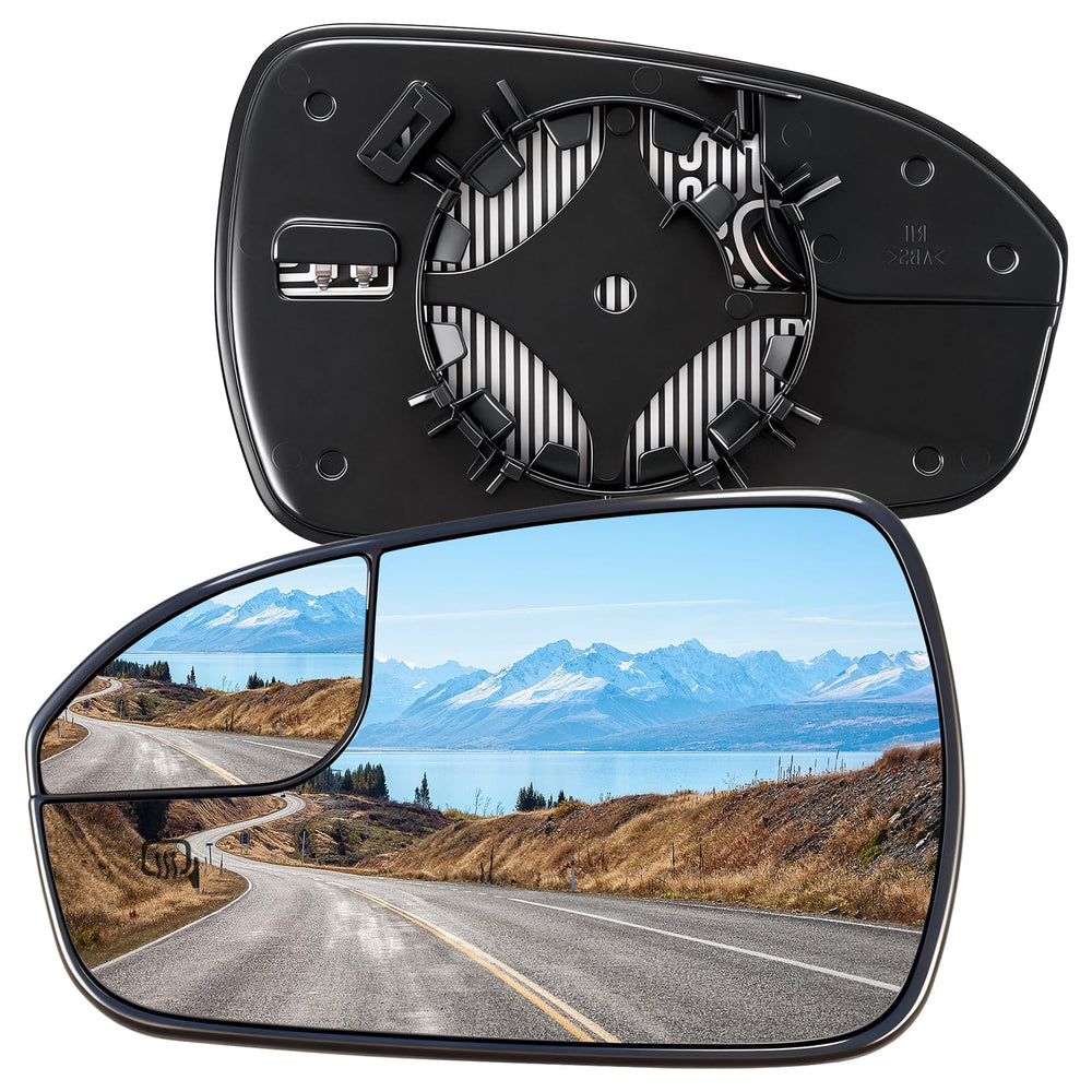 Tutor Auto driver-side mirror front view showing clear glass and accurate fit