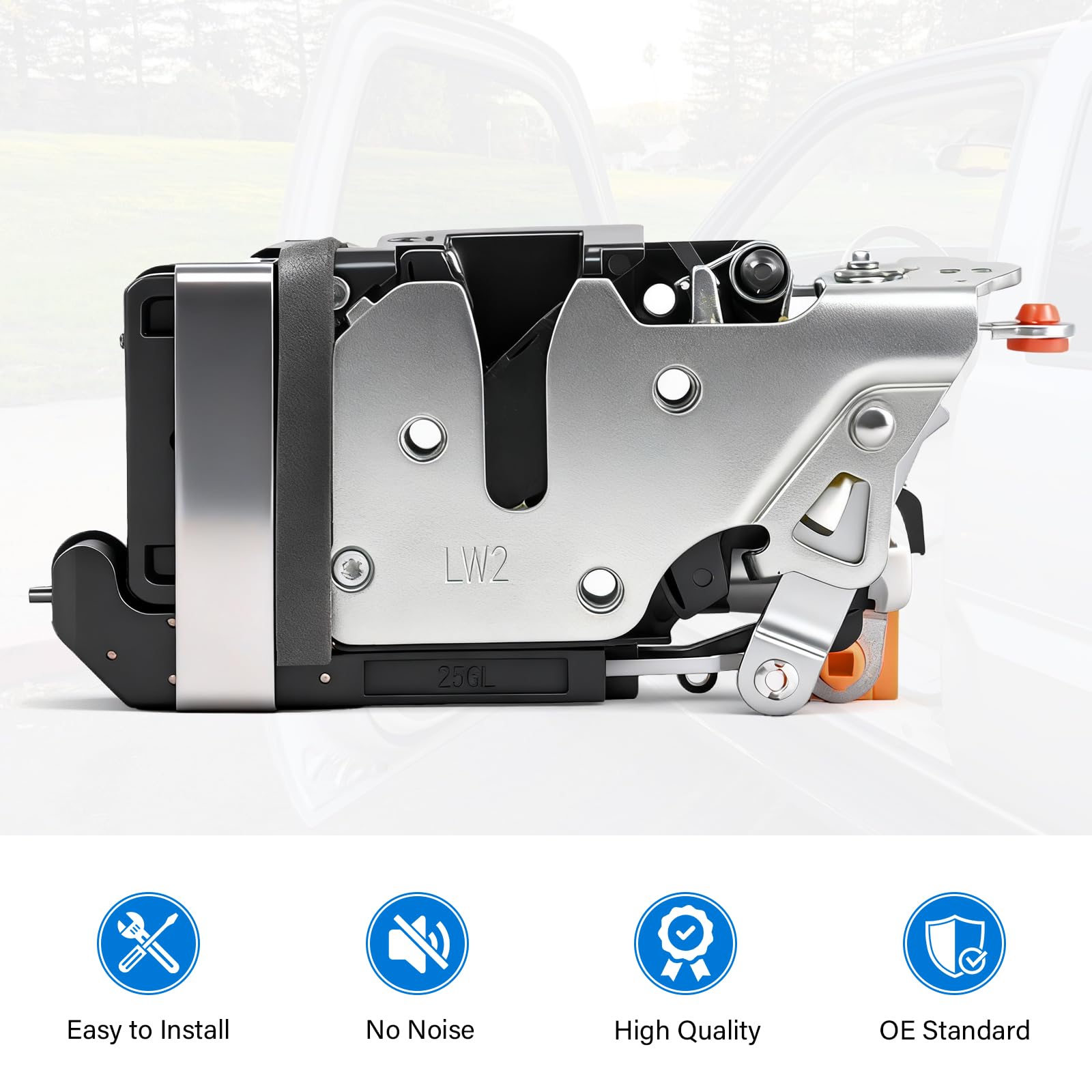Tutor Auto installed inside vehicle door showing restored lock function benefit