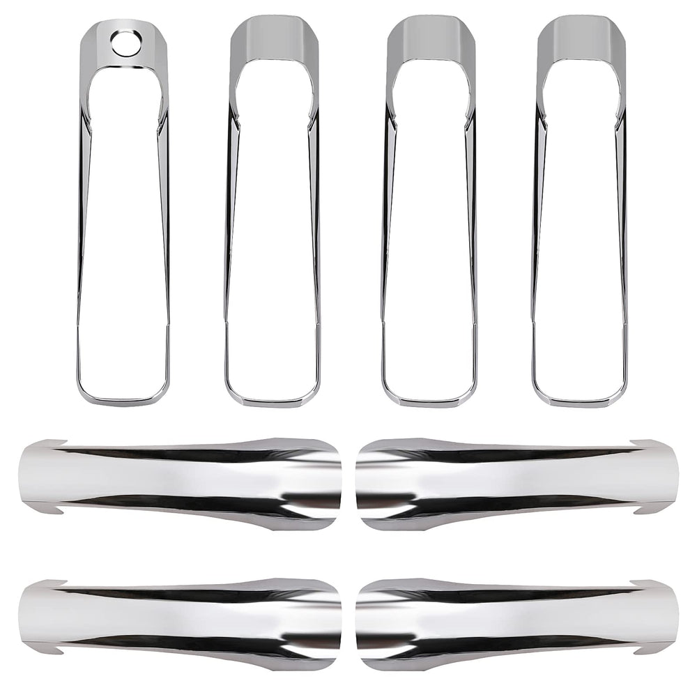 Tutor Auto front view chrome handle cover showing sleek profile and improved aesthetics