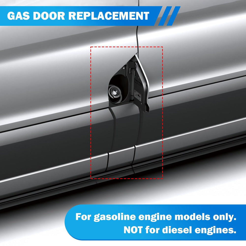 Tutor Auto fuel door installed on Transit van demonstrating easy access restoration