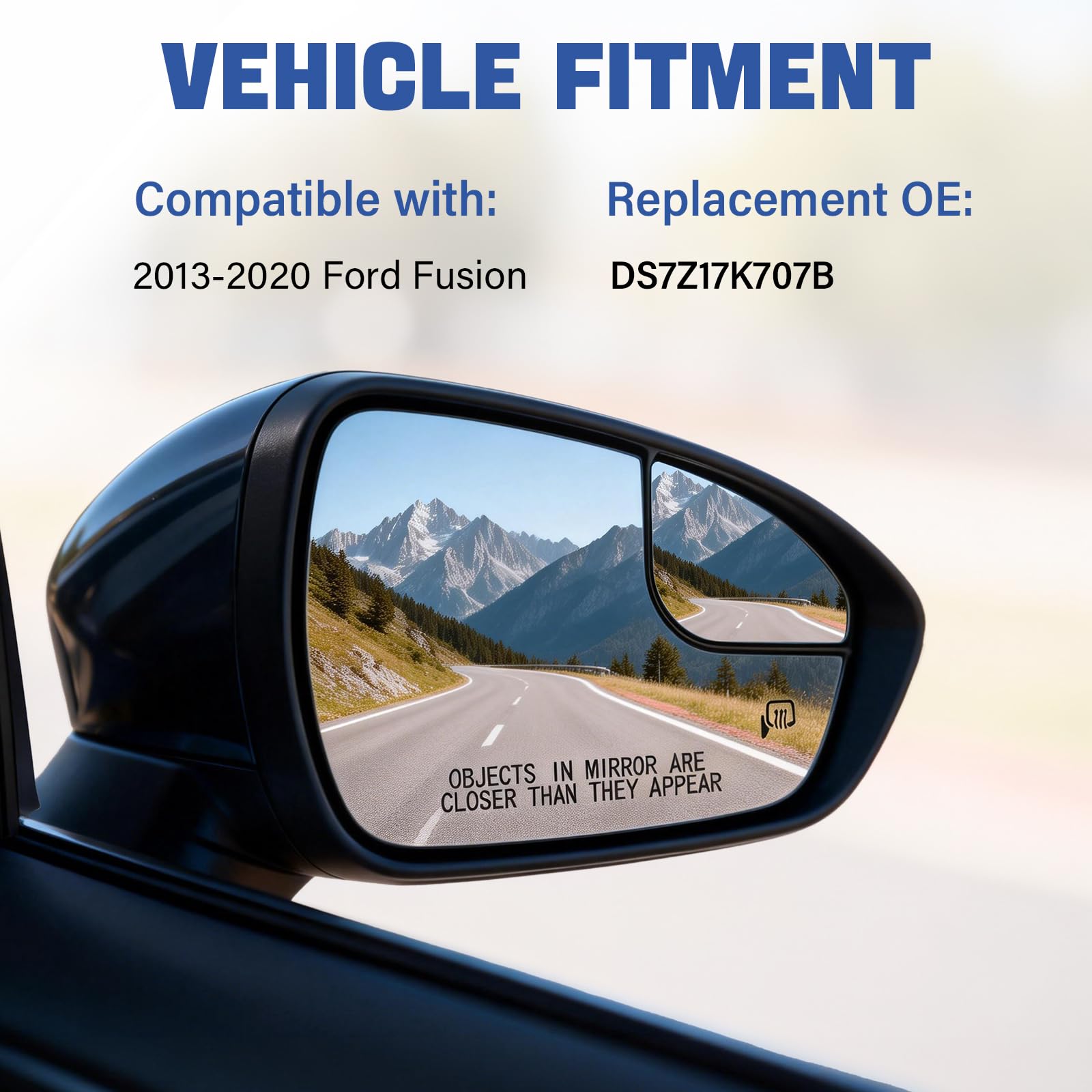 Tutor Auto mirror ABS backplate close-up highlighting sturdy durable construction