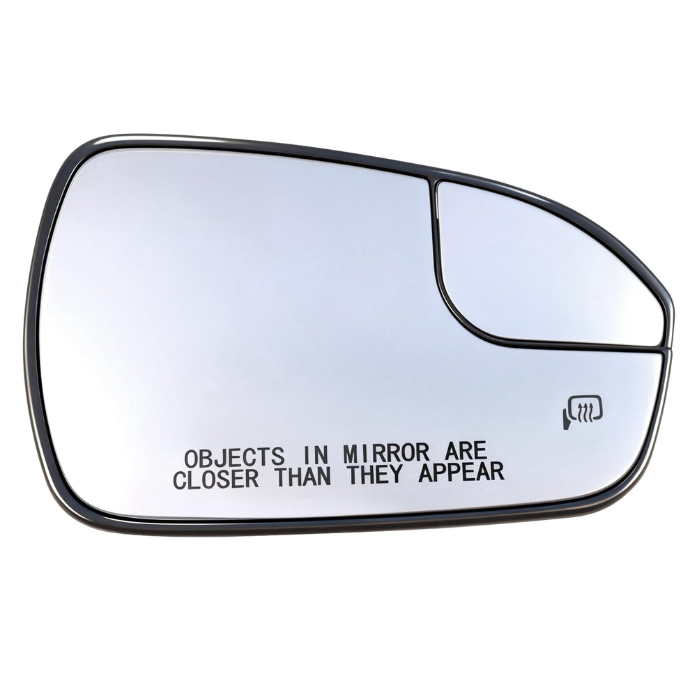 Tutor Auto passenger mirror front view showing exact fit and restored appearance