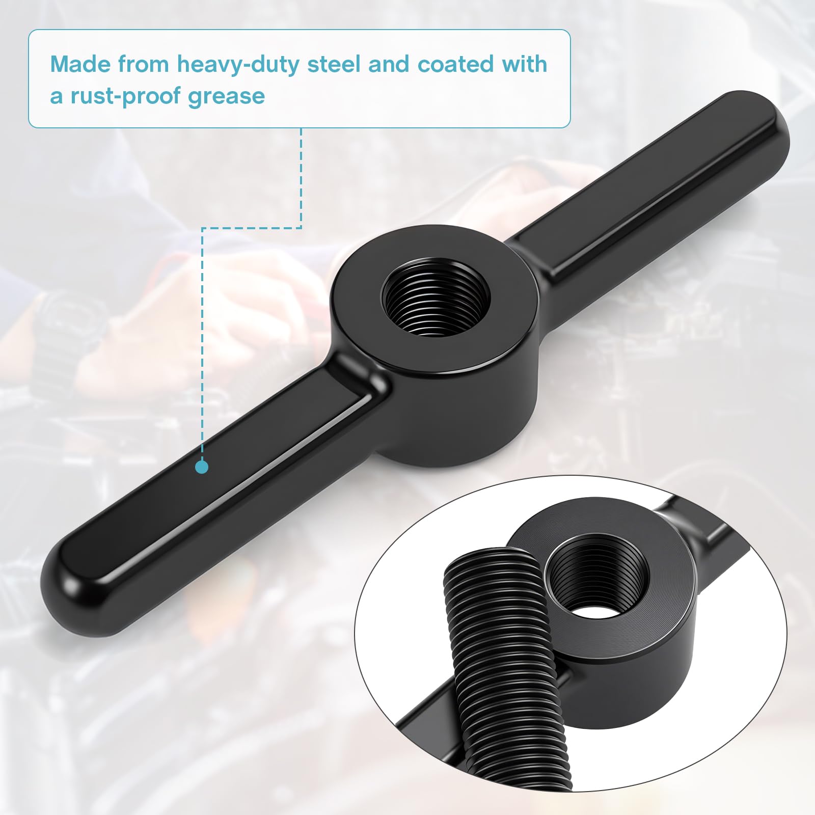 Tutor Auto tool mounted on a Harley clutch to show fitment and secure compression