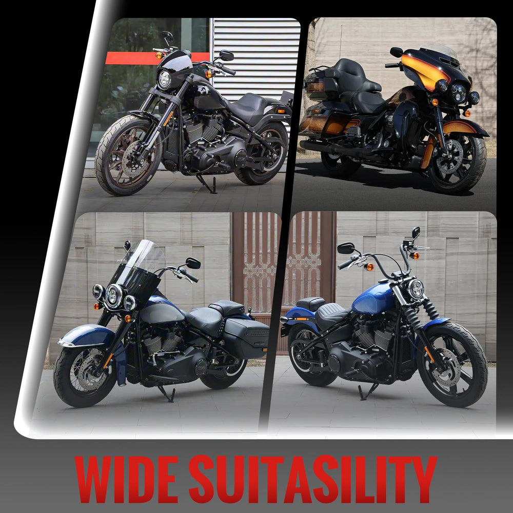 Tvitano thread and mounting detail illustrating 5/16-24 UNF fit for compatible Harleys