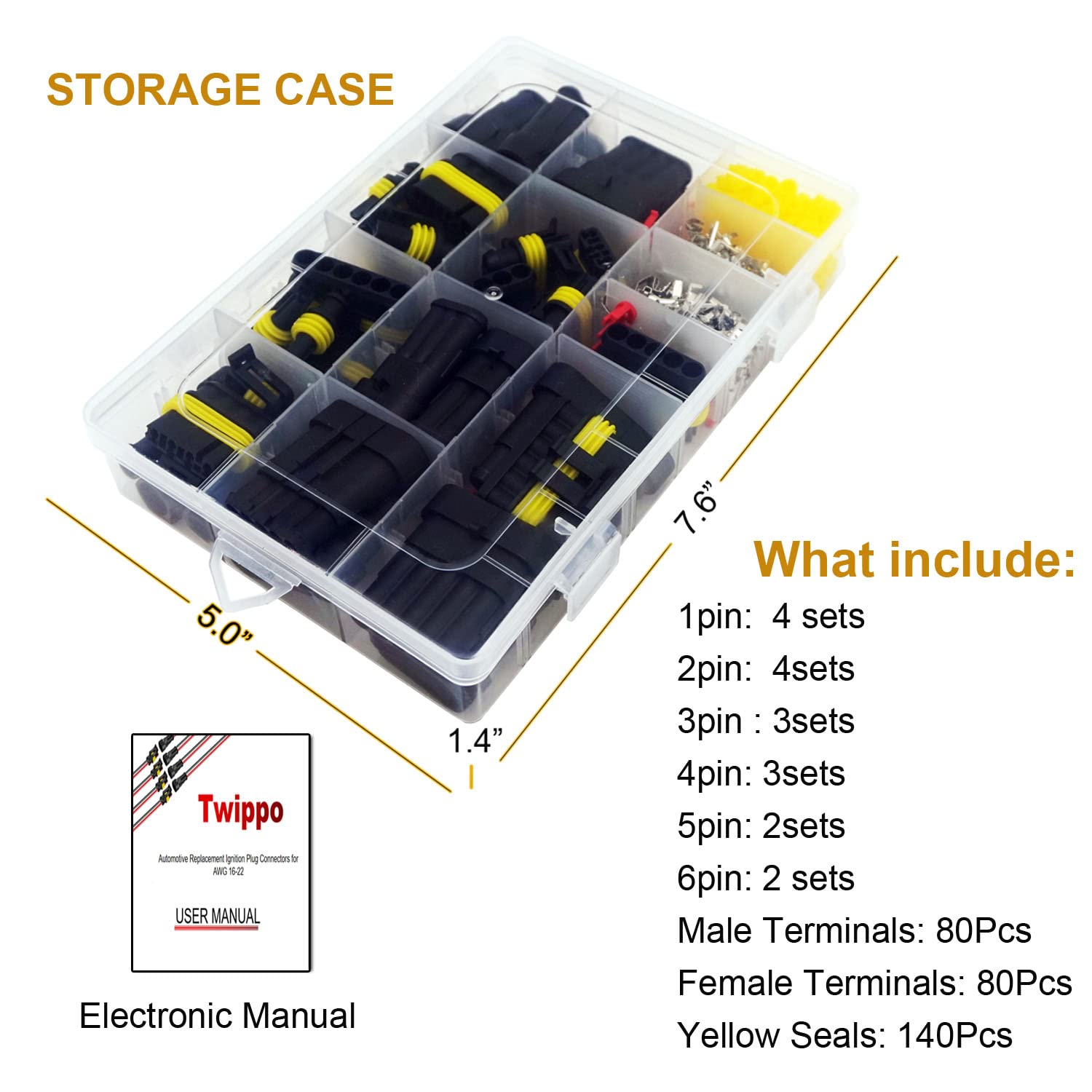 Twippo connectors on a workbench during installation showing practical use