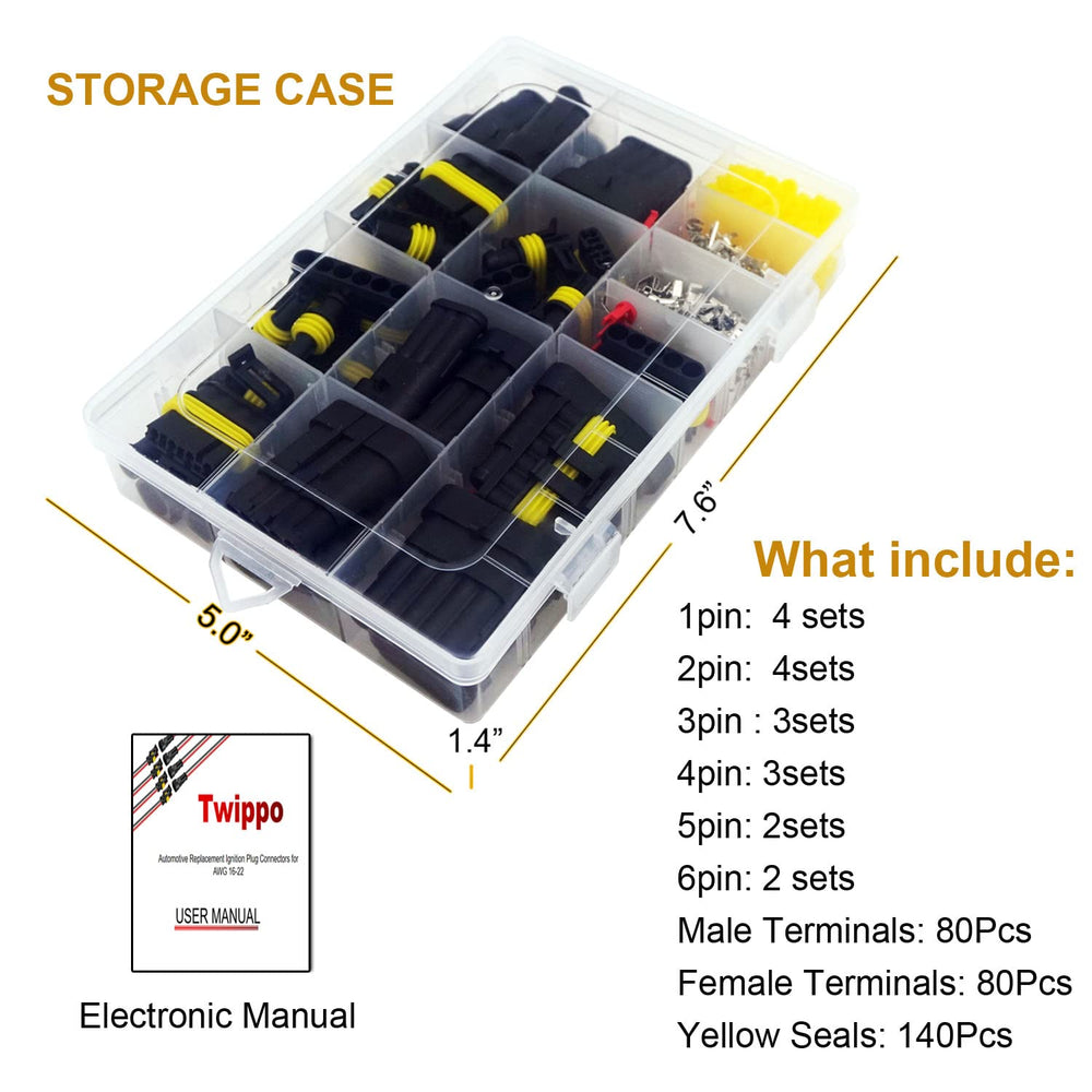 Twippo connectors on a workbench during installation showing practical use