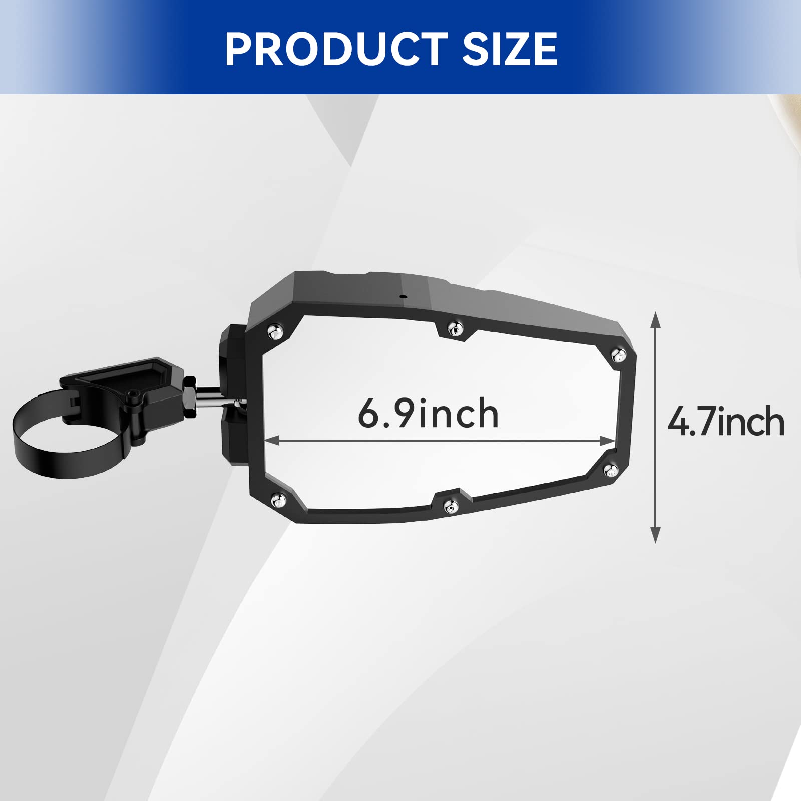 TXZSXS next to roll bar to show 1.65"–2" clamp compatibility