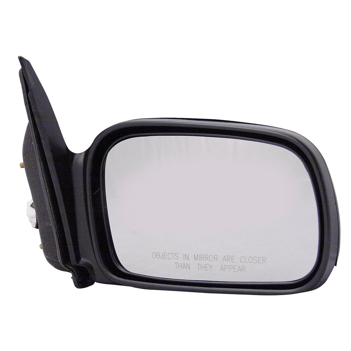 TYC right-side mirror front view showing complete assembly and precise fit