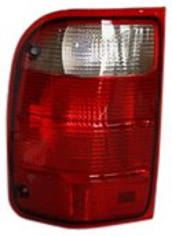 TYC left tail light assembly front view showing complete housing and lens benefit: direct-fit replacement