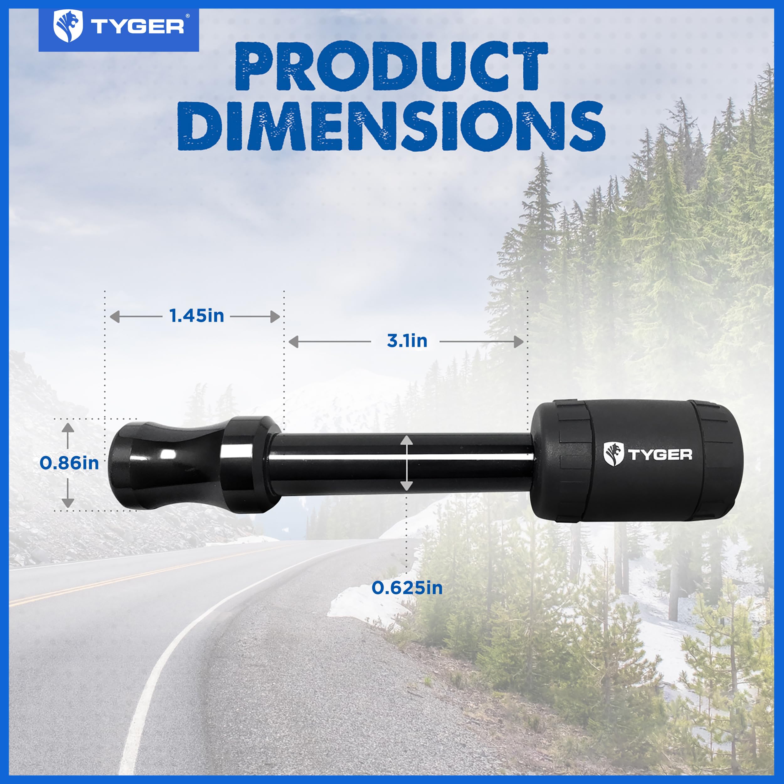 Tyger Auto trailer hitched in outdoor setting showing theft-prevention benefit