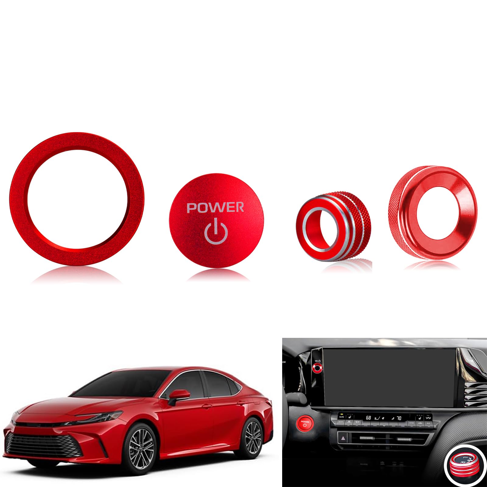 Tyifxom front packaging showing red aluminum trim kit and benefits of protection