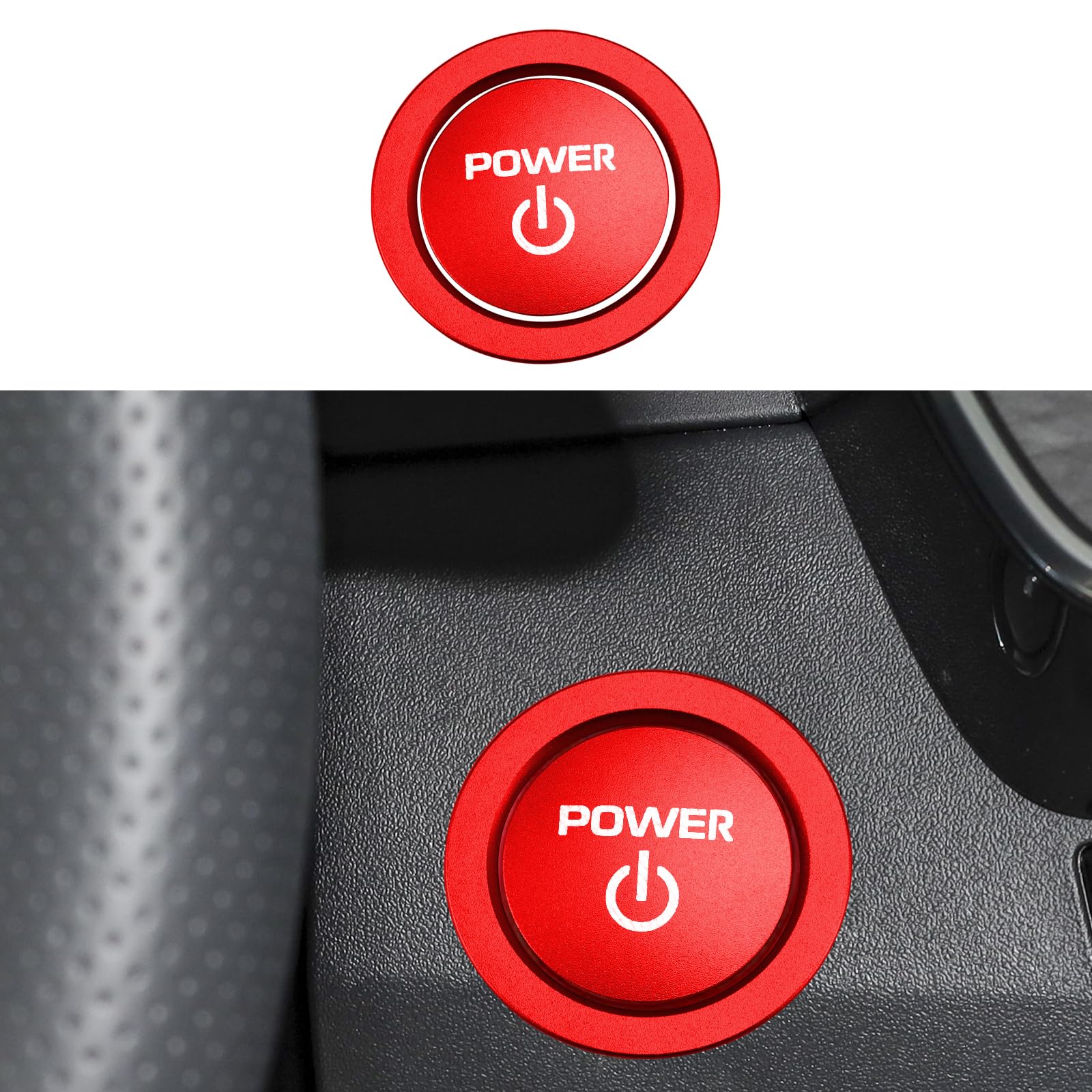 Tyifxom installed on Camry volume knob demonstrating color accent and protection