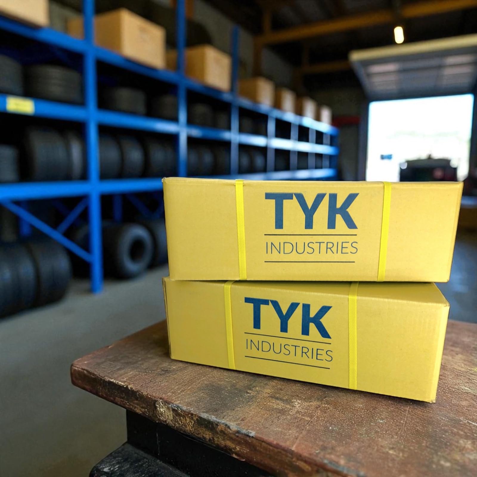 TYK Industries 2-pack packaging and size label showing ready-to-use convenience