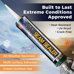 Tylove cured seam close-up showing flexible finish and weatherproof protection