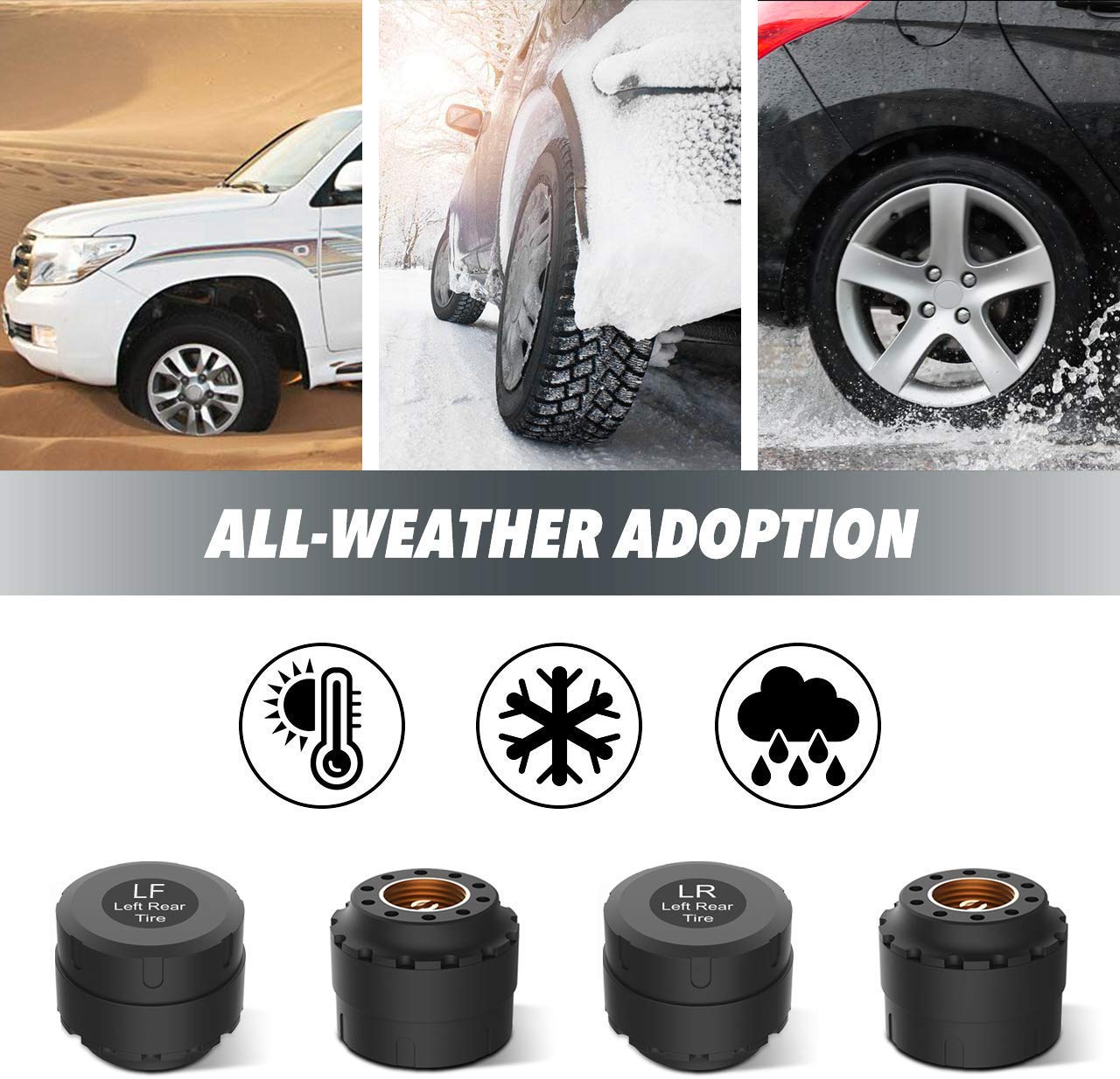 Tymate TS2 mounted on valve stem demonstrating easy tool-free installation