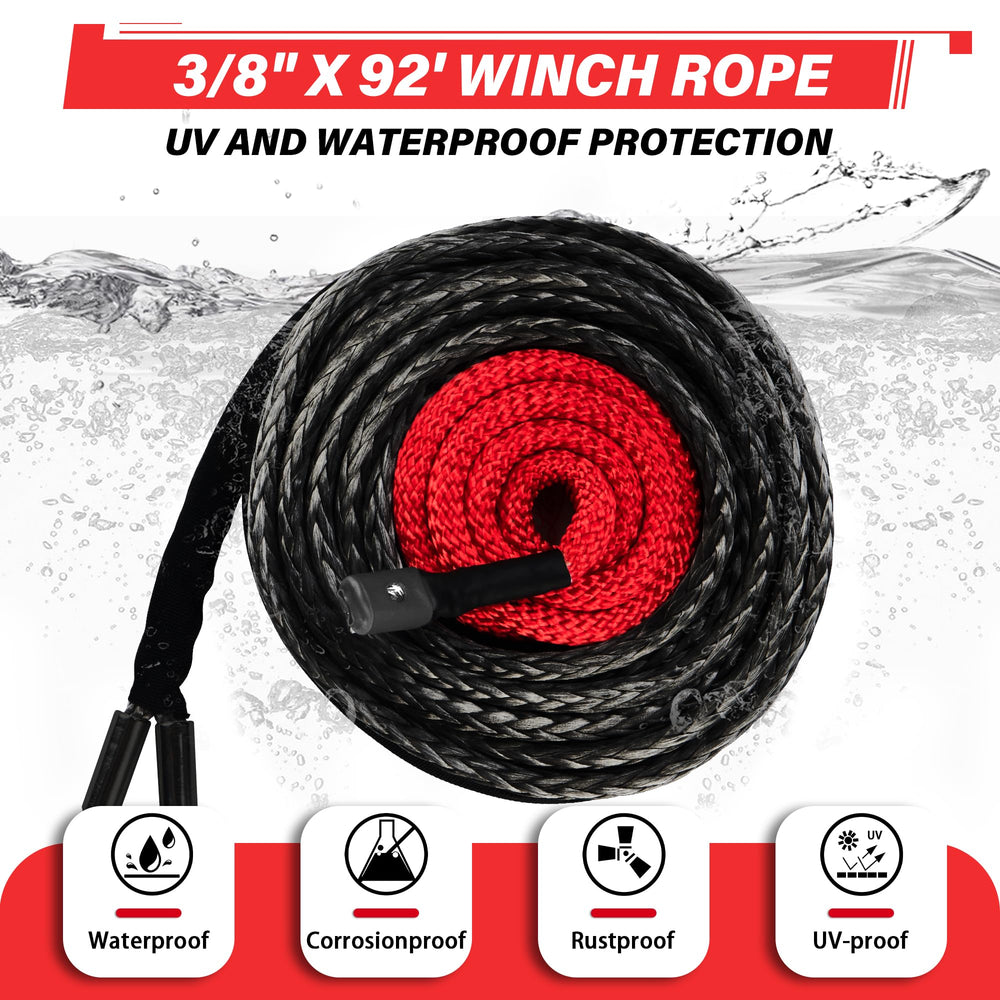 TYT close-up of 12-strand UHMWPE rope weave highlighting durability and low-stretch performance