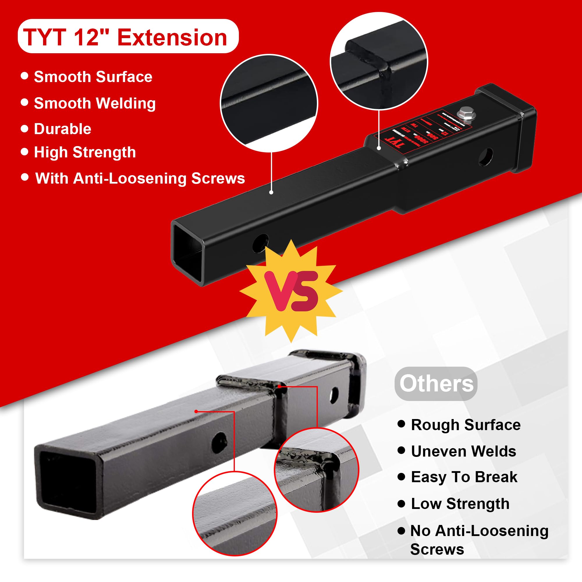 TYT extender installed on a truck showing improved turning clearance benefit