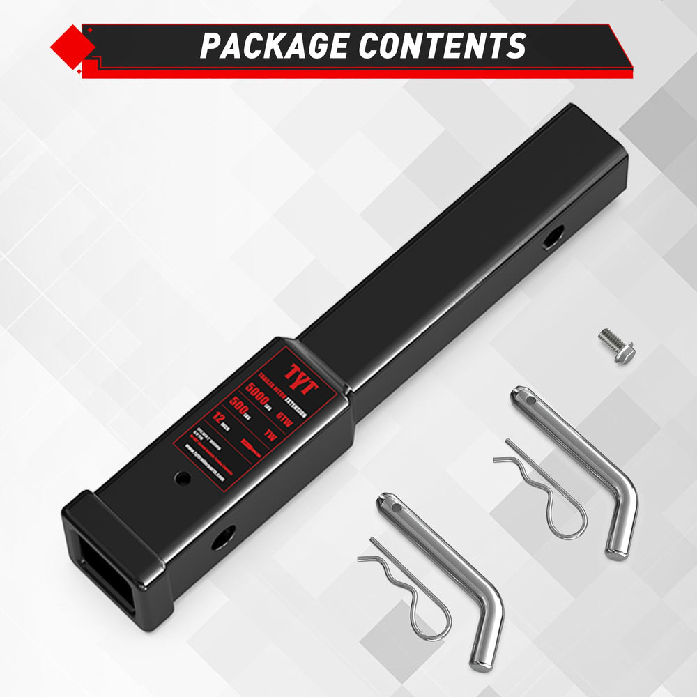 TYT extender next to a ruler showing 12-inch length for accurate scale
