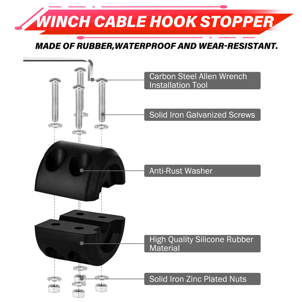 TYT rubber stopper and red braided end preventing over-spooling