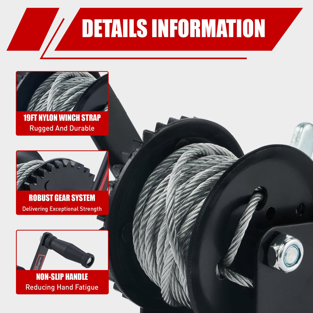 TYT steel cable and hook detail showing secure connection and strong cable