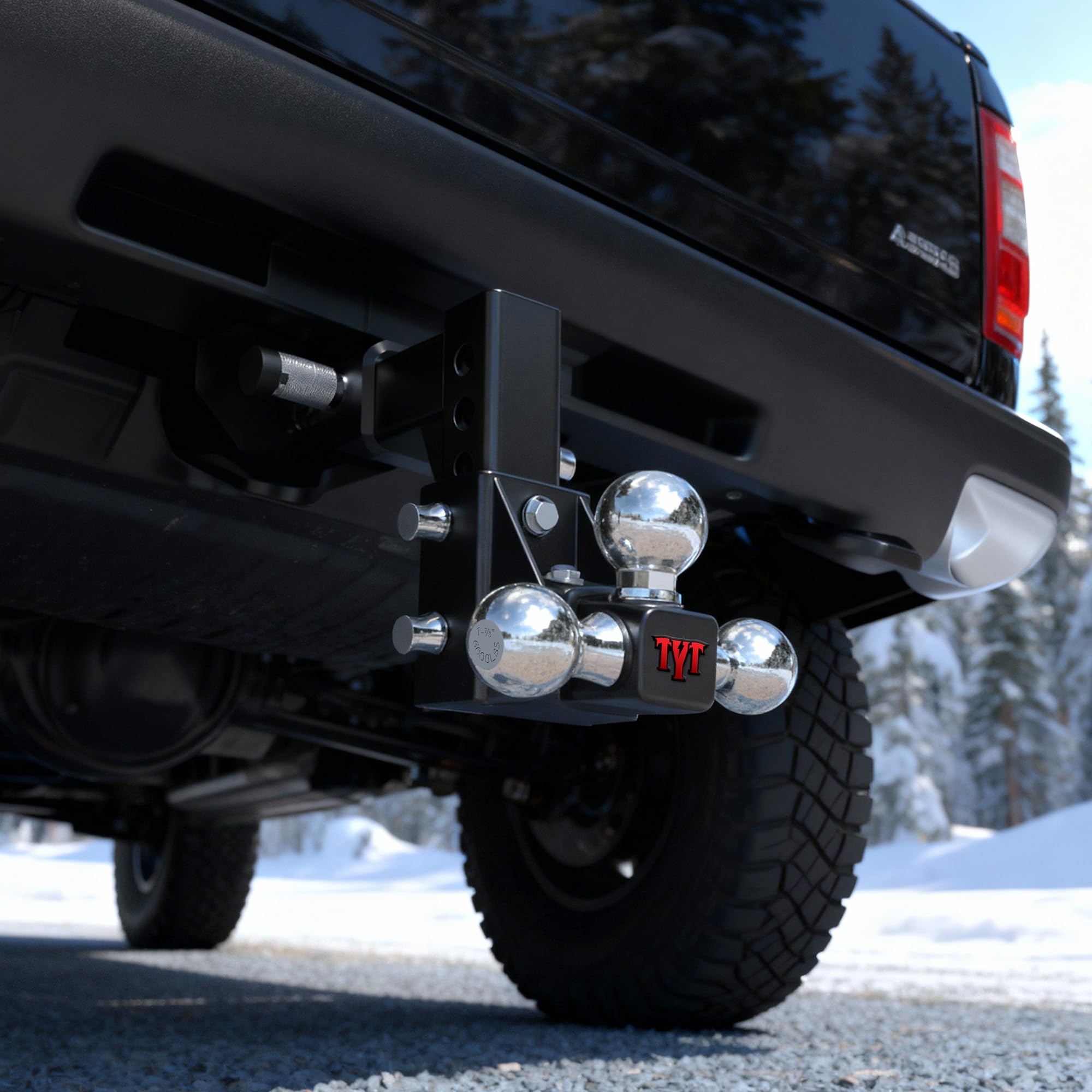TYT lifestyle image towing a trailer demonstrating versatile compatibility and convenience