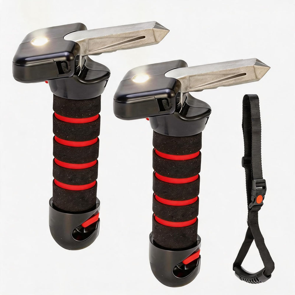 Tzuoen front view of car handle showing sturdy grip and benefits