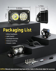 UAOPL housing side profile showing aluminum heat sink for long life