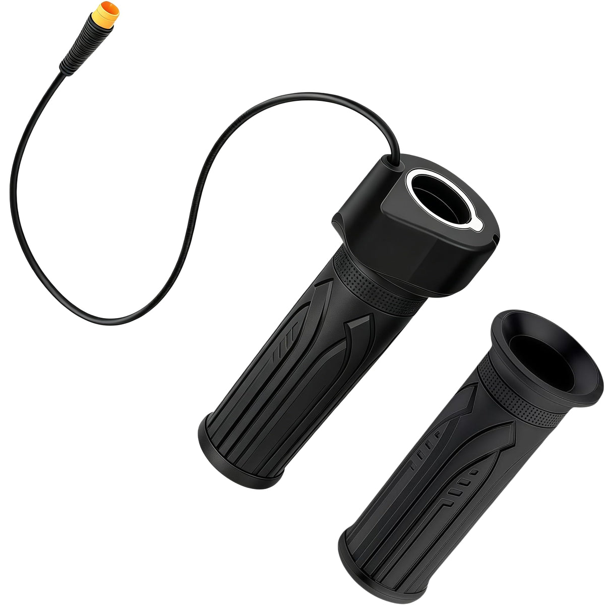 UAOPL throttle grip front view showing packaging and fit benefit