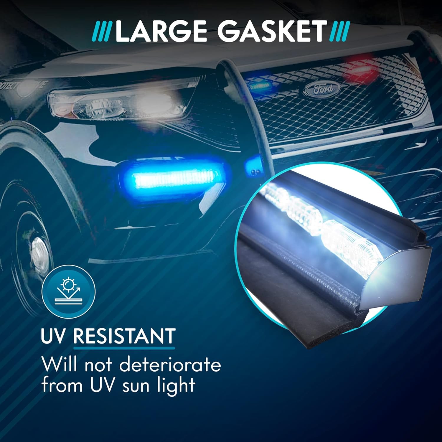 UBL close-up of rubber texture highlighting UV-resistant durable material