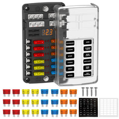UCkasayfy front view showing compact fuse block and organized layout for clear protection
