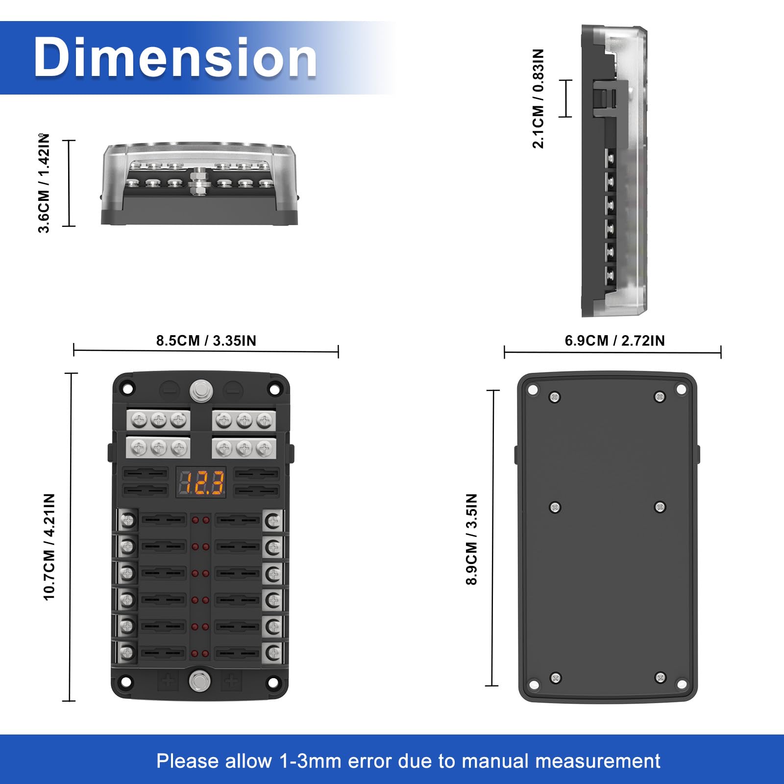 UCkasayfy fuse types and layout overhead showing ATC/ATO fuse compatibility and arrangement
