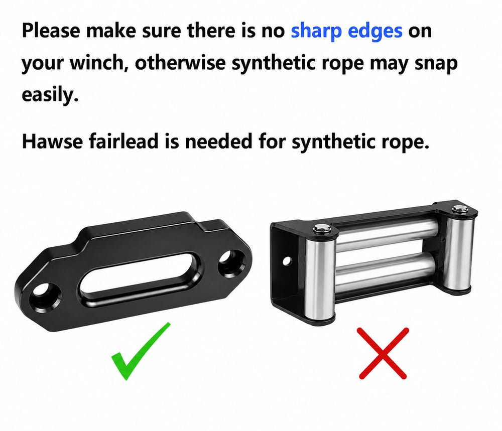 Ucreative rope feeding through aluminum hawse fairlead illustrating correct use