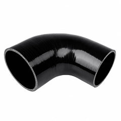 Ucreative front view of 90 degree silicone elbow showing fit and shape for space-saving installs