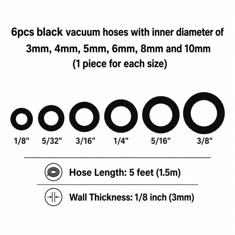 Ucreative close-up of 3mm hose cross-section showing smooth bore benefit