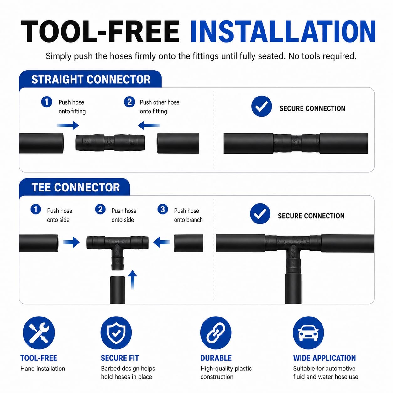 Ucreative hose bent in hand demonstrating flexibility and durability