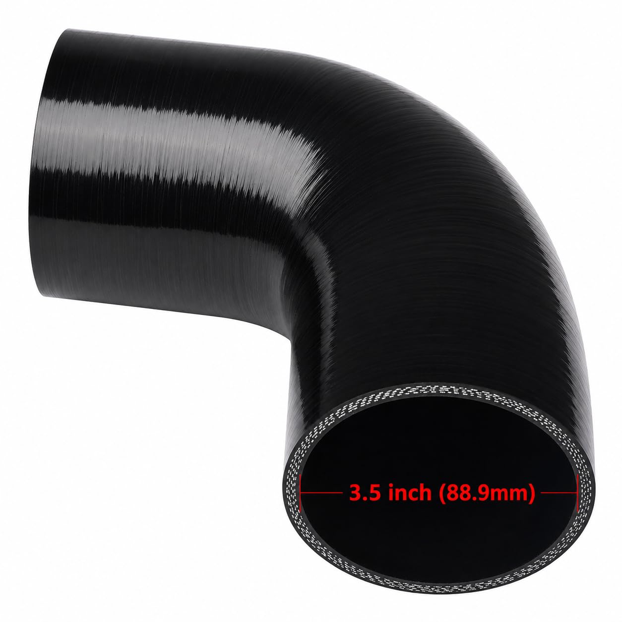 Ucreative elbow installed on turbo piping demonstrating leak-free connection and routing