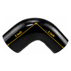 Ucreative elbow beside ruler showing 5 inch leg length for accurate size reference