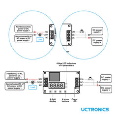 UCTRONICS display and buttons detail for easy programming benefit