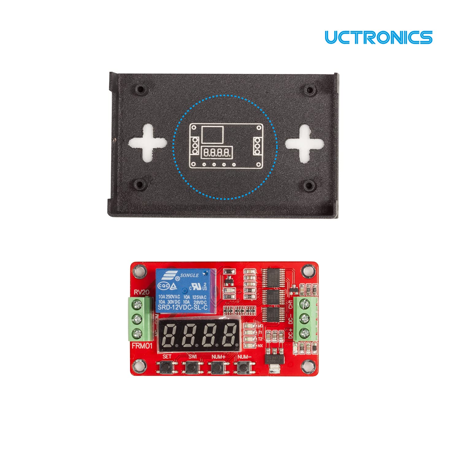 UCTRONICS wiring and connection diagram demonstrating simple integration benefit
