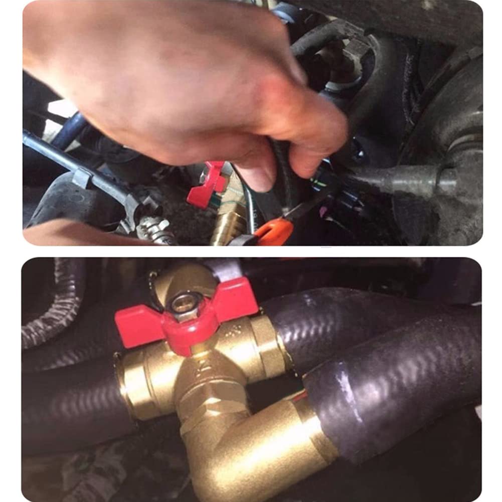 Uenede valve installed in vehicle HVAC illustrating improved temperature control