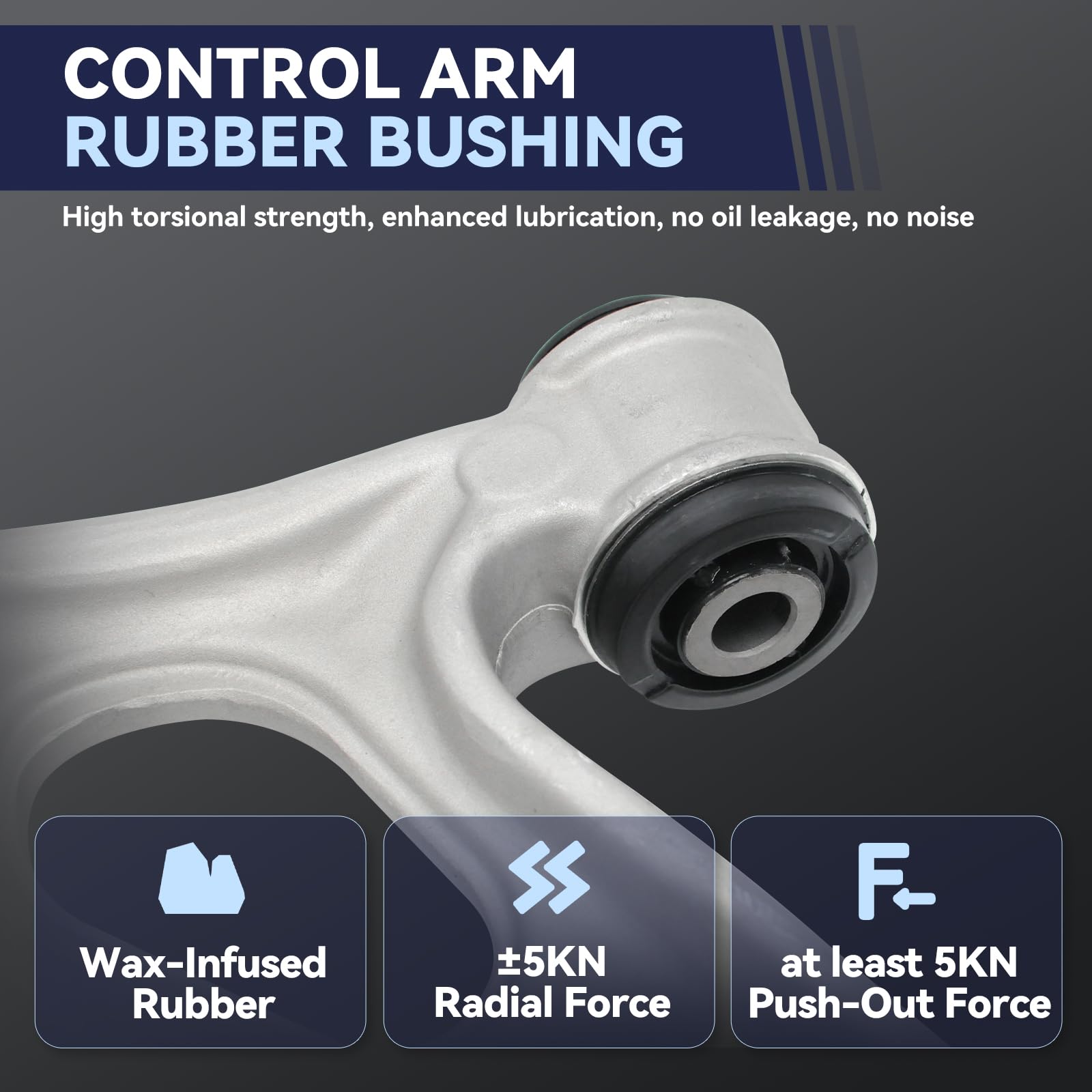 UGFC complete kit laid out with arms, tie rods, and links for straightforward replacement