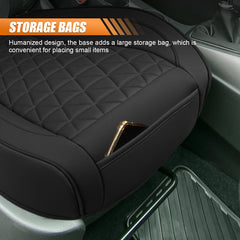UHANBUT installed on a car front seat demonstrating secure anti-slip fit