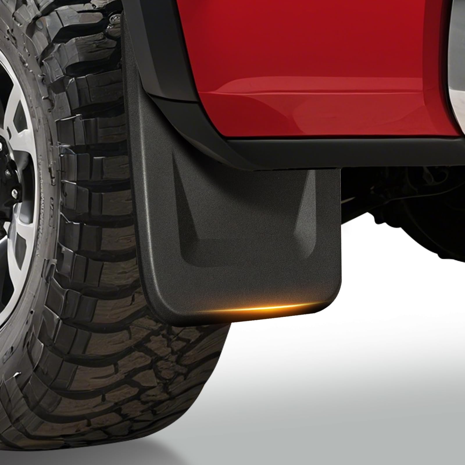 Uilffur front mud flap packaging showing fitment and clean protection